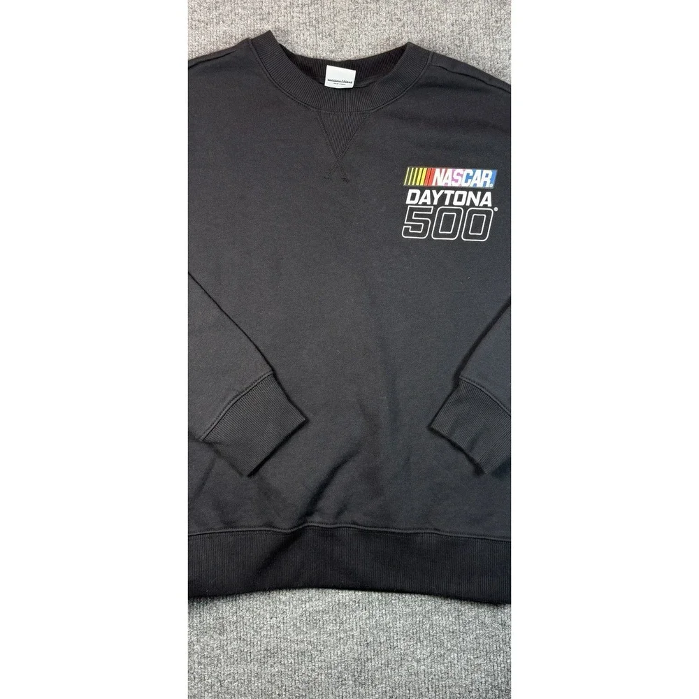 NASCAR Daytona 500 Youth Large Crewneck Sweatshirt Black Size 10/12